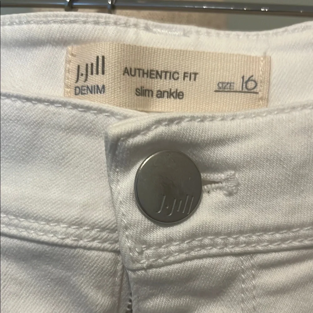 Jill Stylish White Jeans Authentic Fit Slim Ankle - Picture 2 of 4